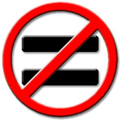 not equal symbol alt